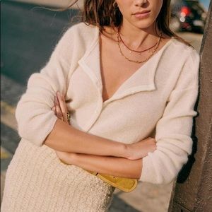 Sezane Gaspard Jumper in White